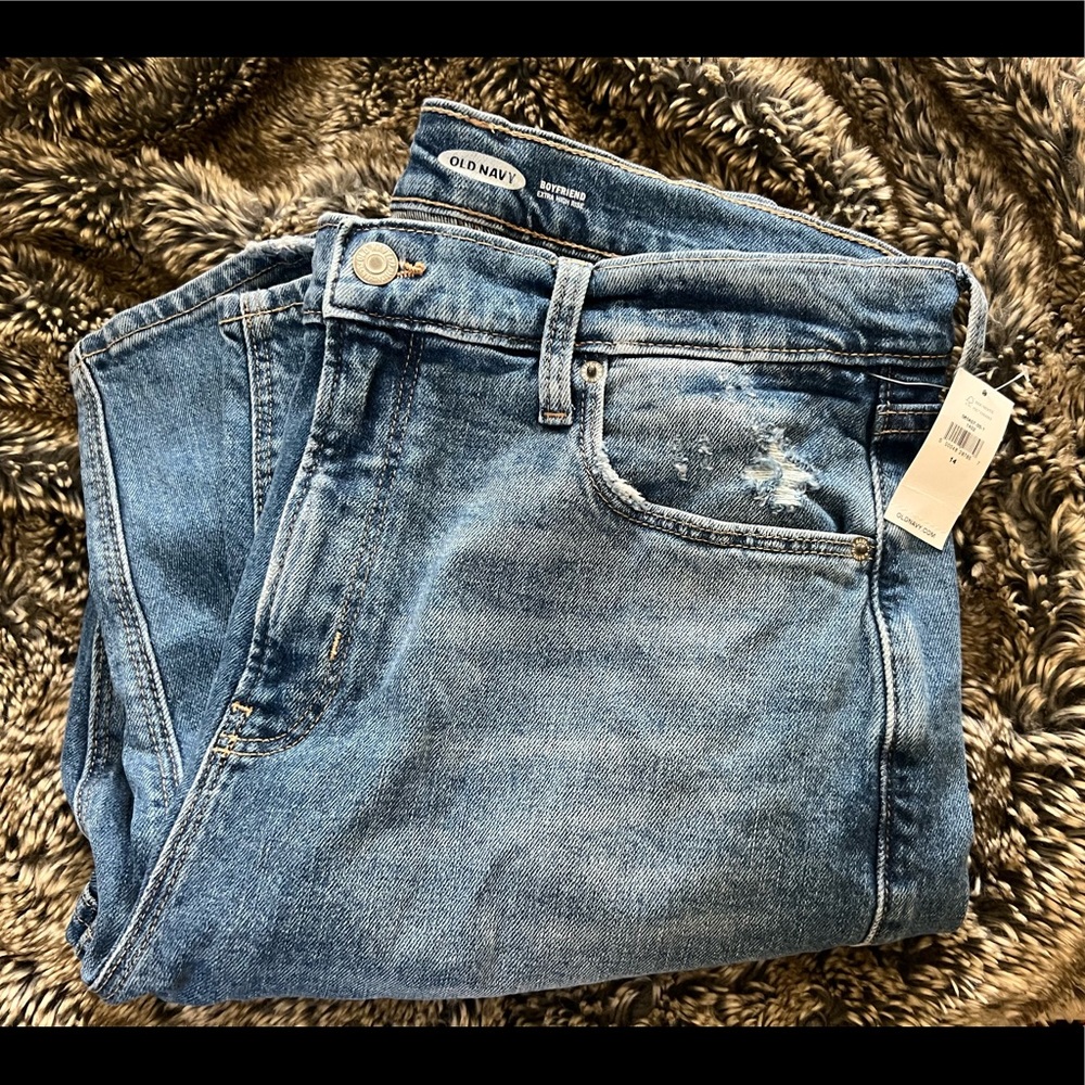 Old Navy Extra High Rise Boyfriend Jean